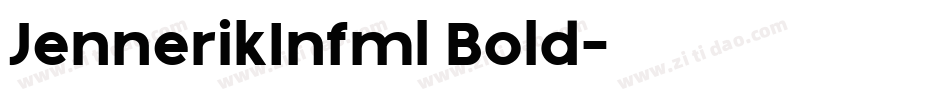 JennerikInfml Bold字体转换